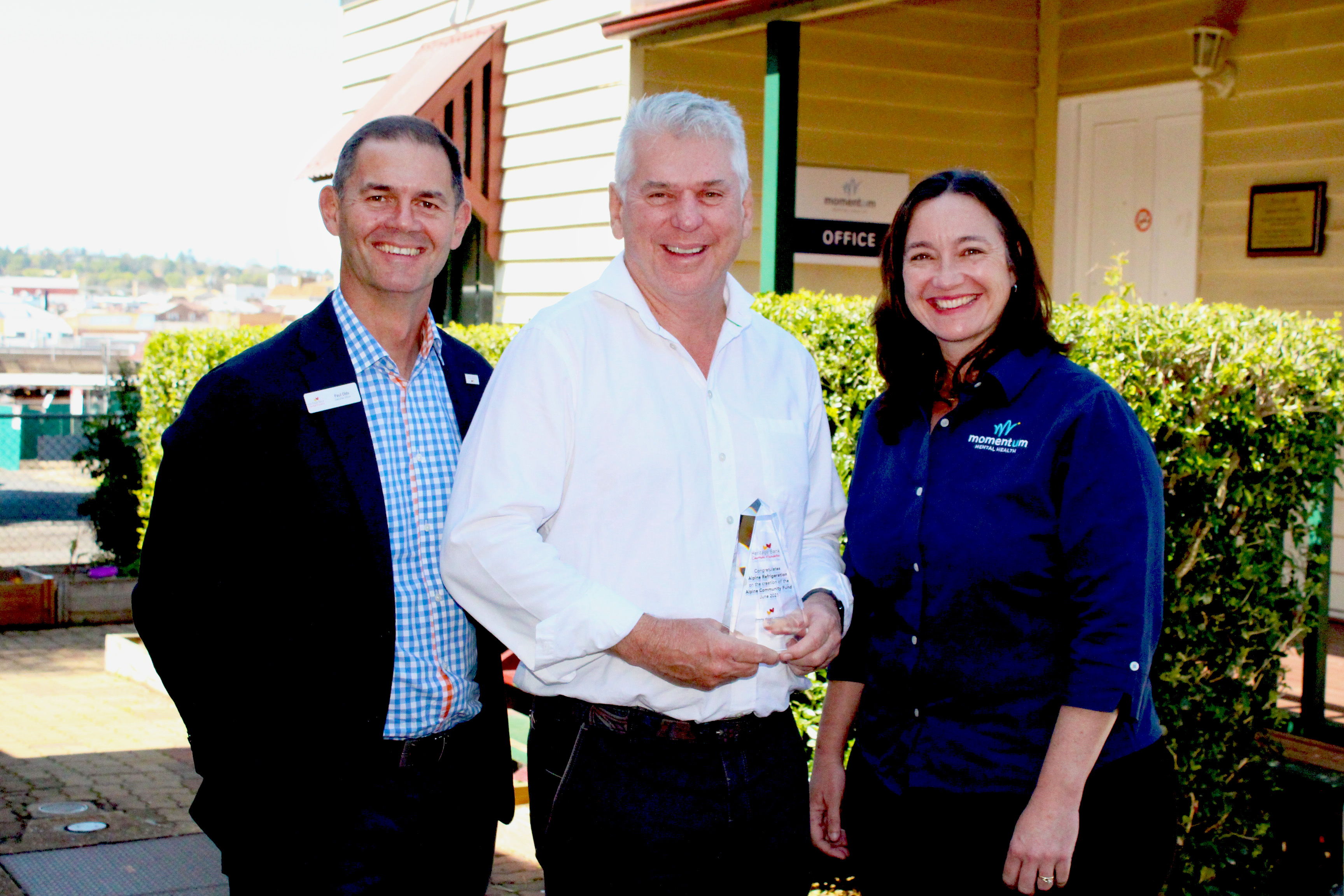 Alpine Community Fund Plaque Presentation
