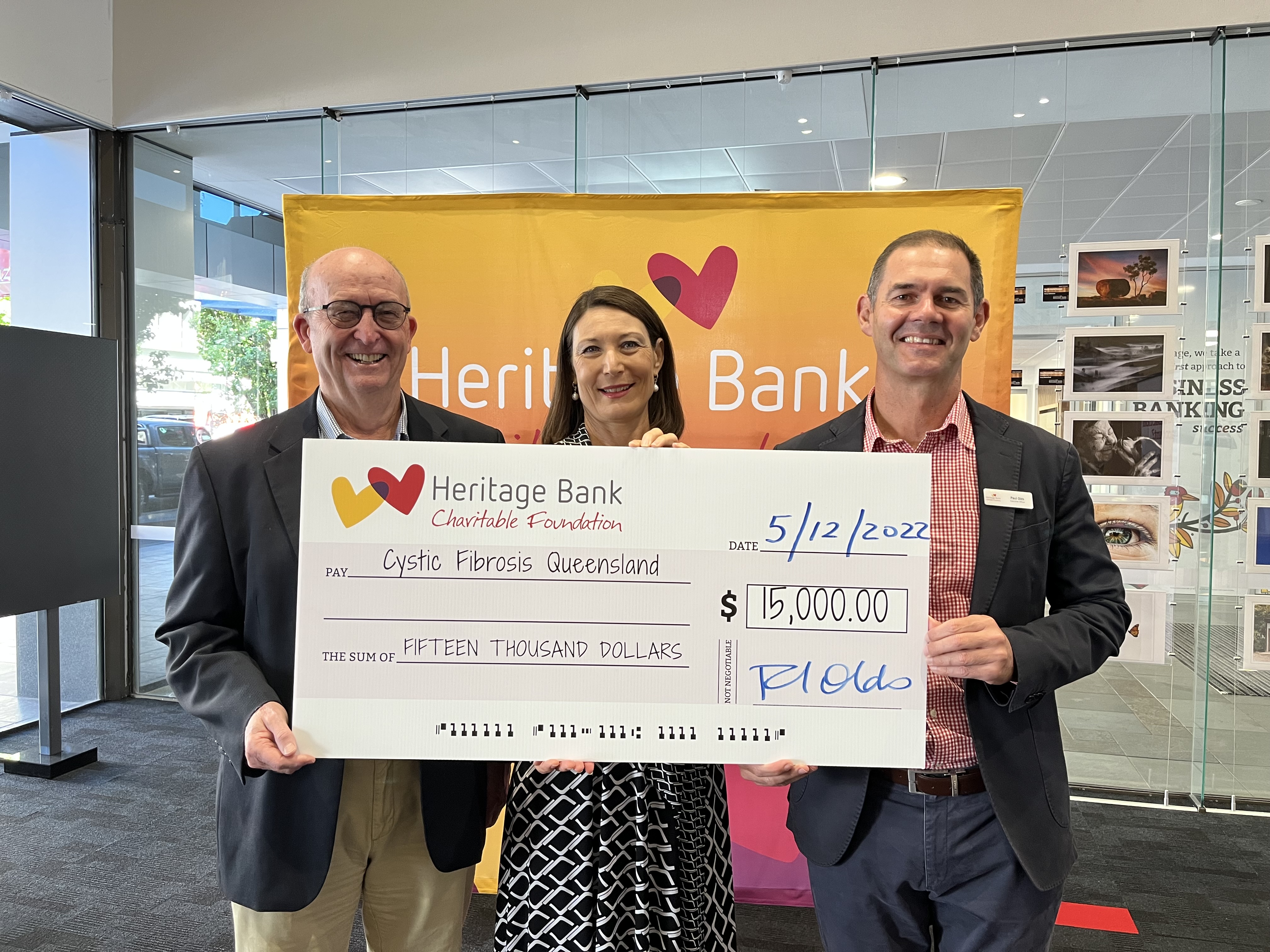 Third round grant charity partner Cystic FIbrosis Queensland